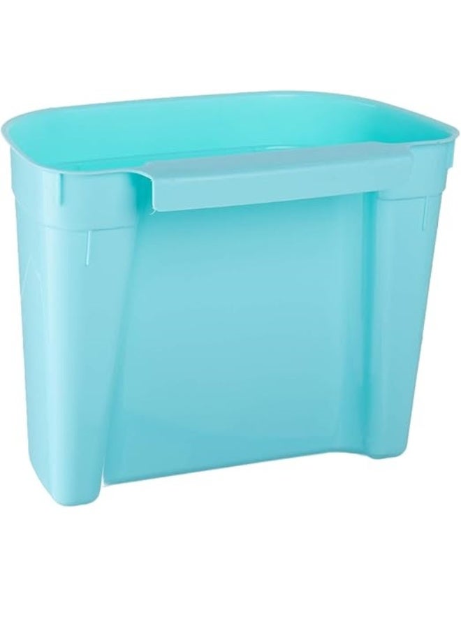 Hanging plastic trash cans or storage bins, rectangular design, versatile organizer, 2-pack - Image 3